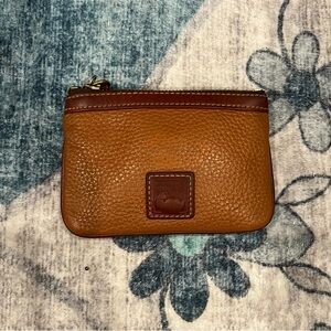 Dooney & Bourke Brown Leather Coin Purse